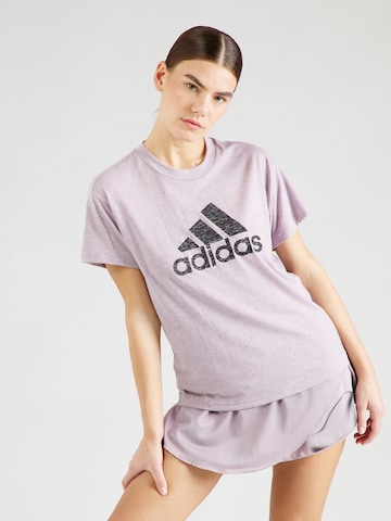 T-shirt fonctionnel 'Future Icons Winners 3.0' ADIDAS PERFORMANCE en violet : devant