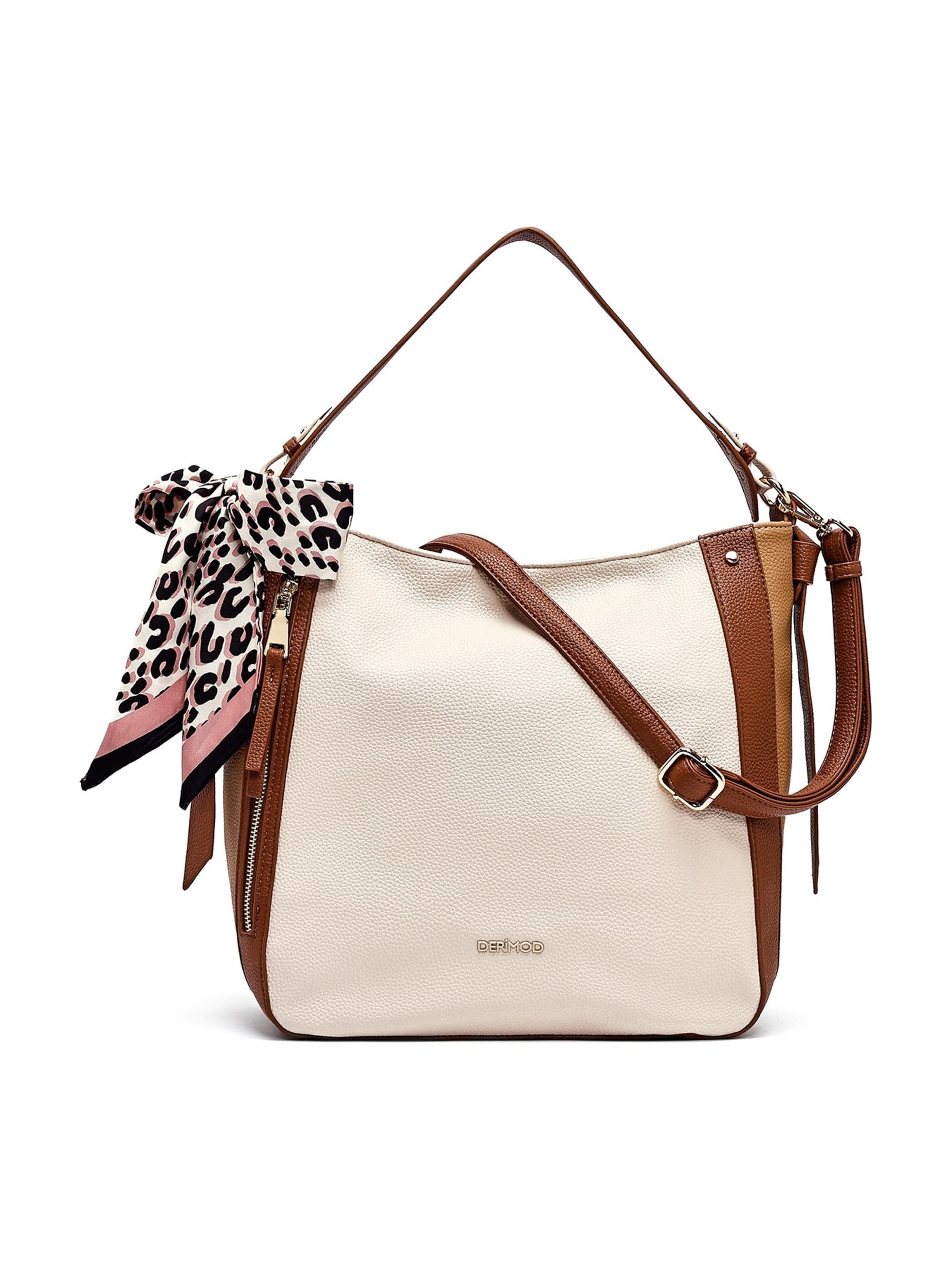 Derimod Schultertasche in Beige: Vorderseite