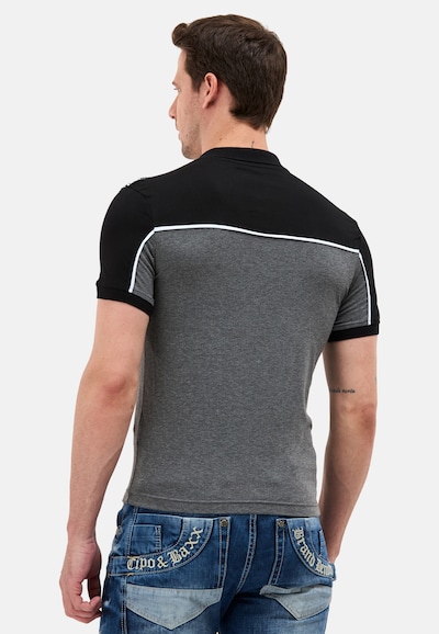 CIPO & BAXX Shirt in Dark grey / Black / White, Item view