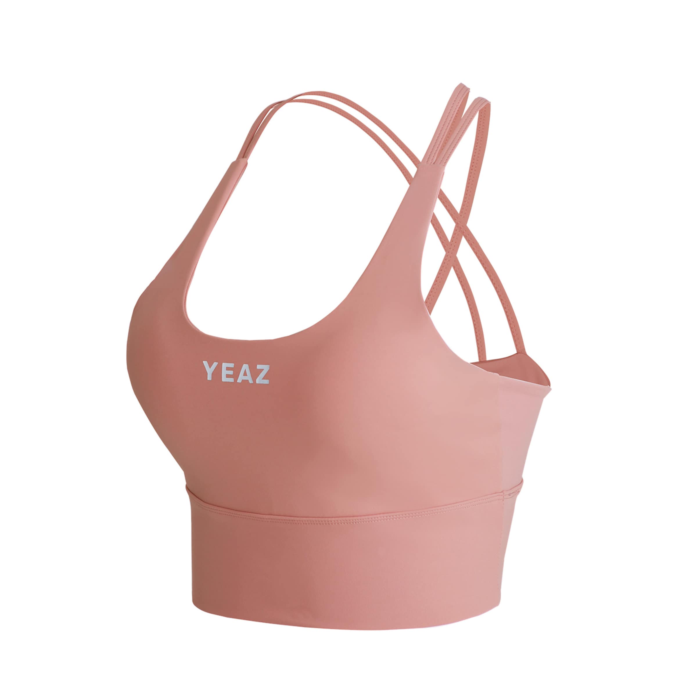 YEAZ - Soutien Bustier Soutien de desporto 'Grace' em laranja: frente