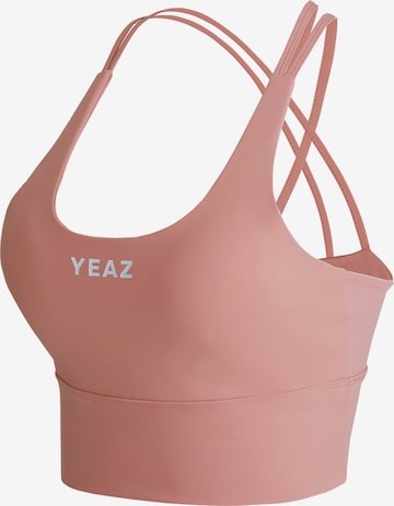 YEAZ Bustier Urheilurintaliivit 'Grace' värissä oranssi: etupuoli