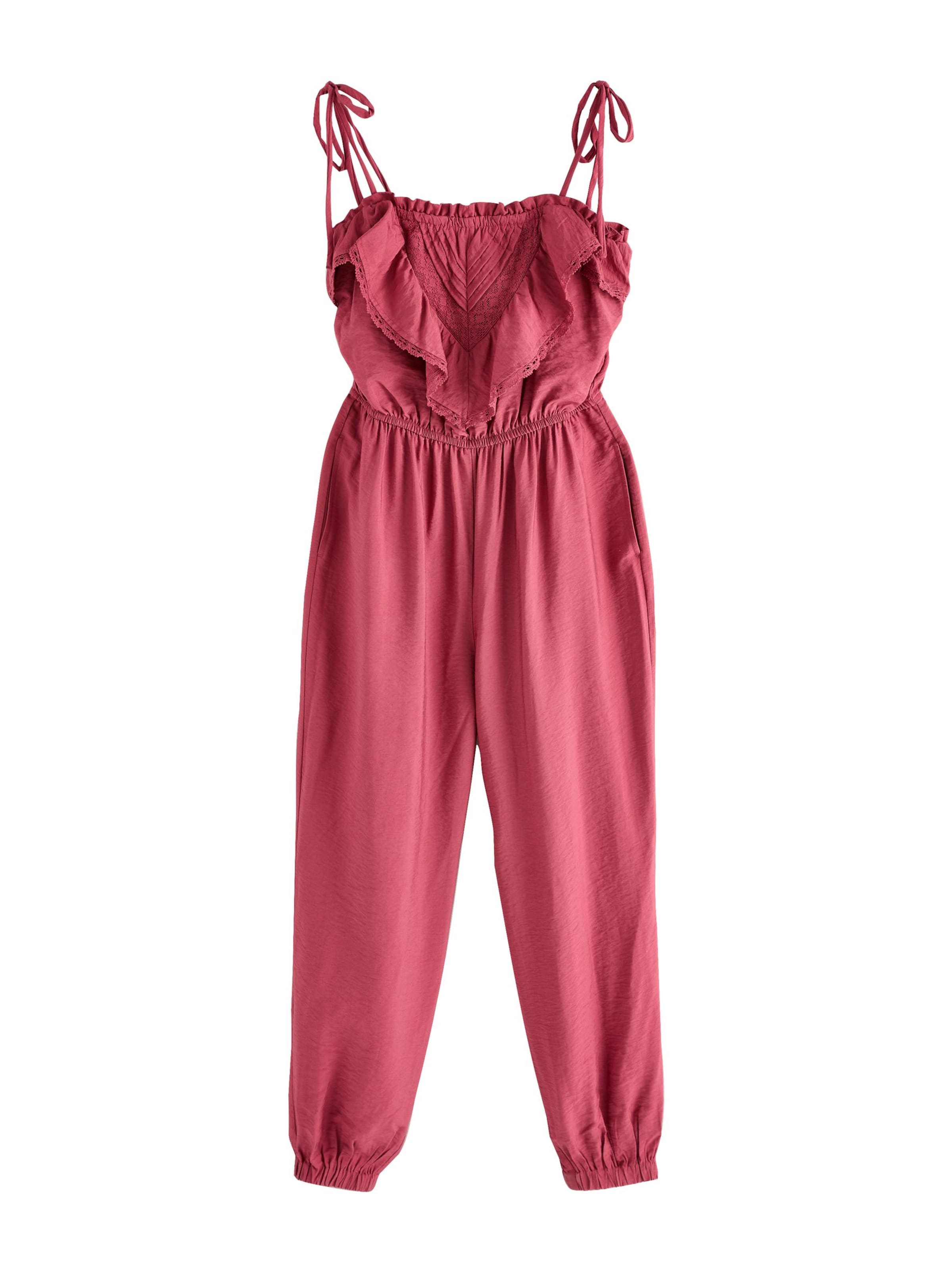 Next Комбинезон в Ярко-розовый: спереди