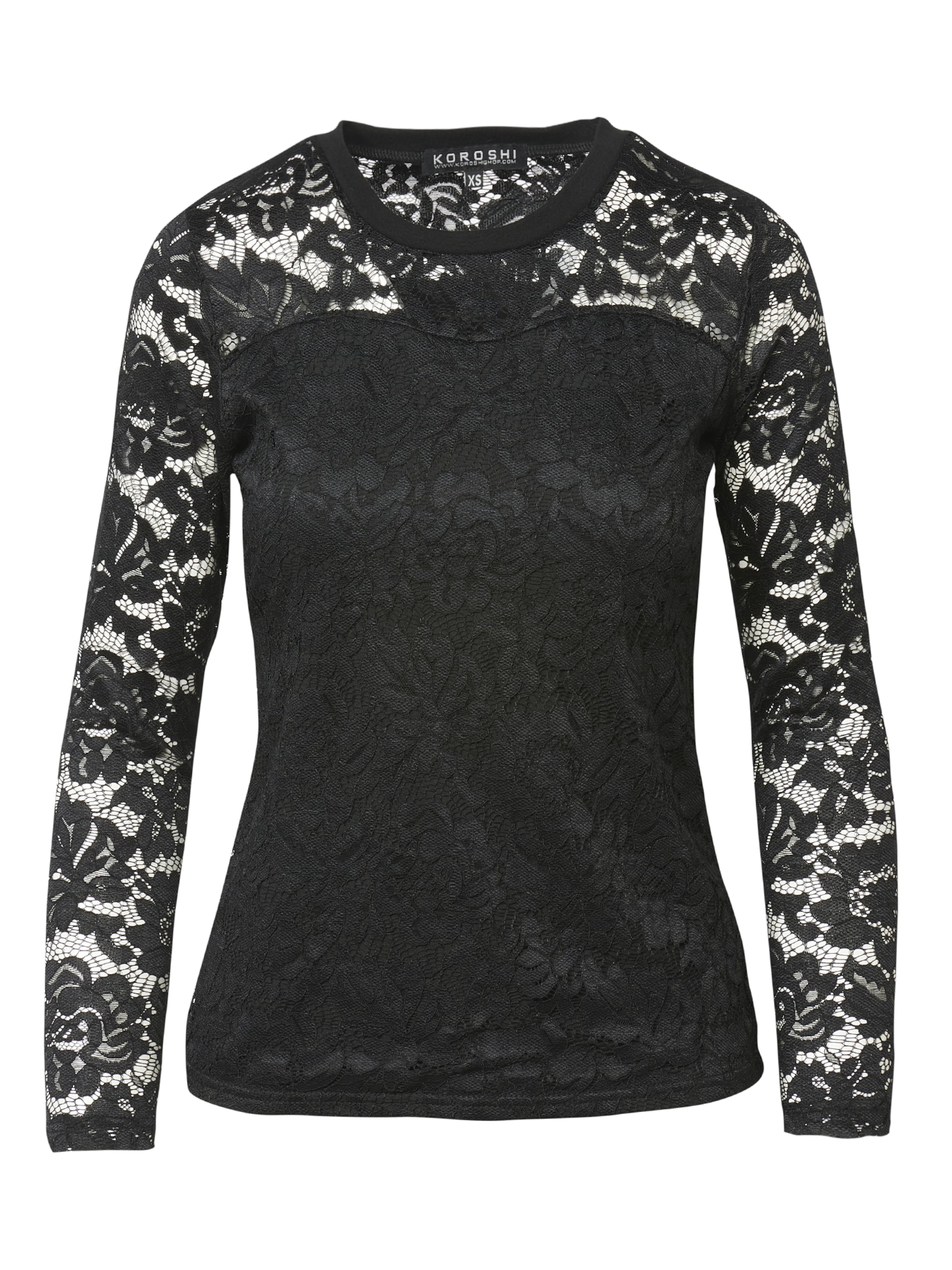 KOROSHI Тениска в черно: отпред