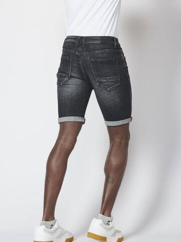 KOROSHI - Slimfit Calças de ganga em preto