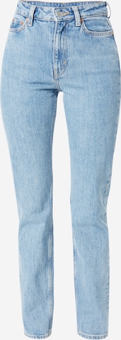 Slimfit Jeans 'Smooth' de la WEEKDAY pe albastru: față