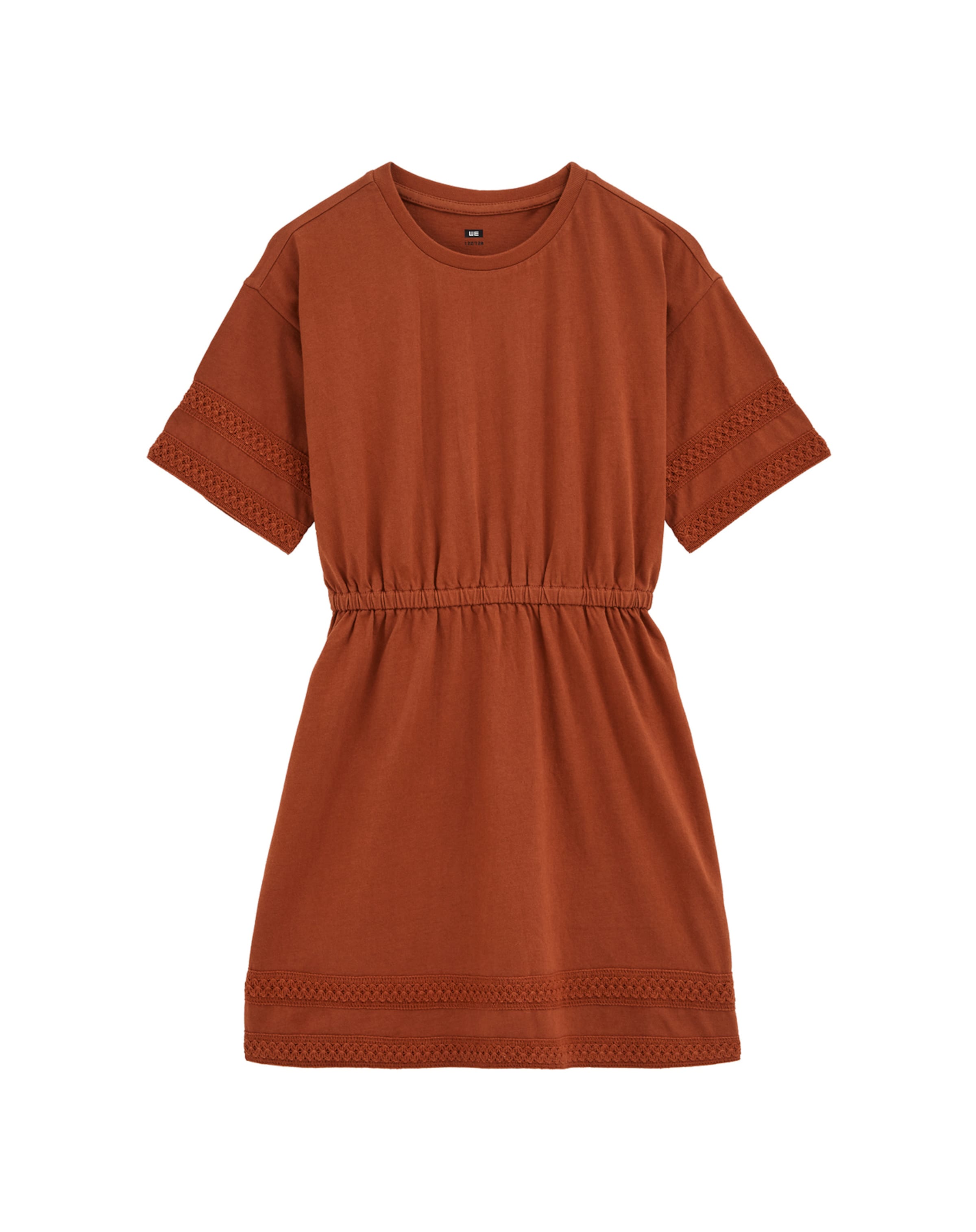 WE Fashion Jurk in Bruin: voorkant