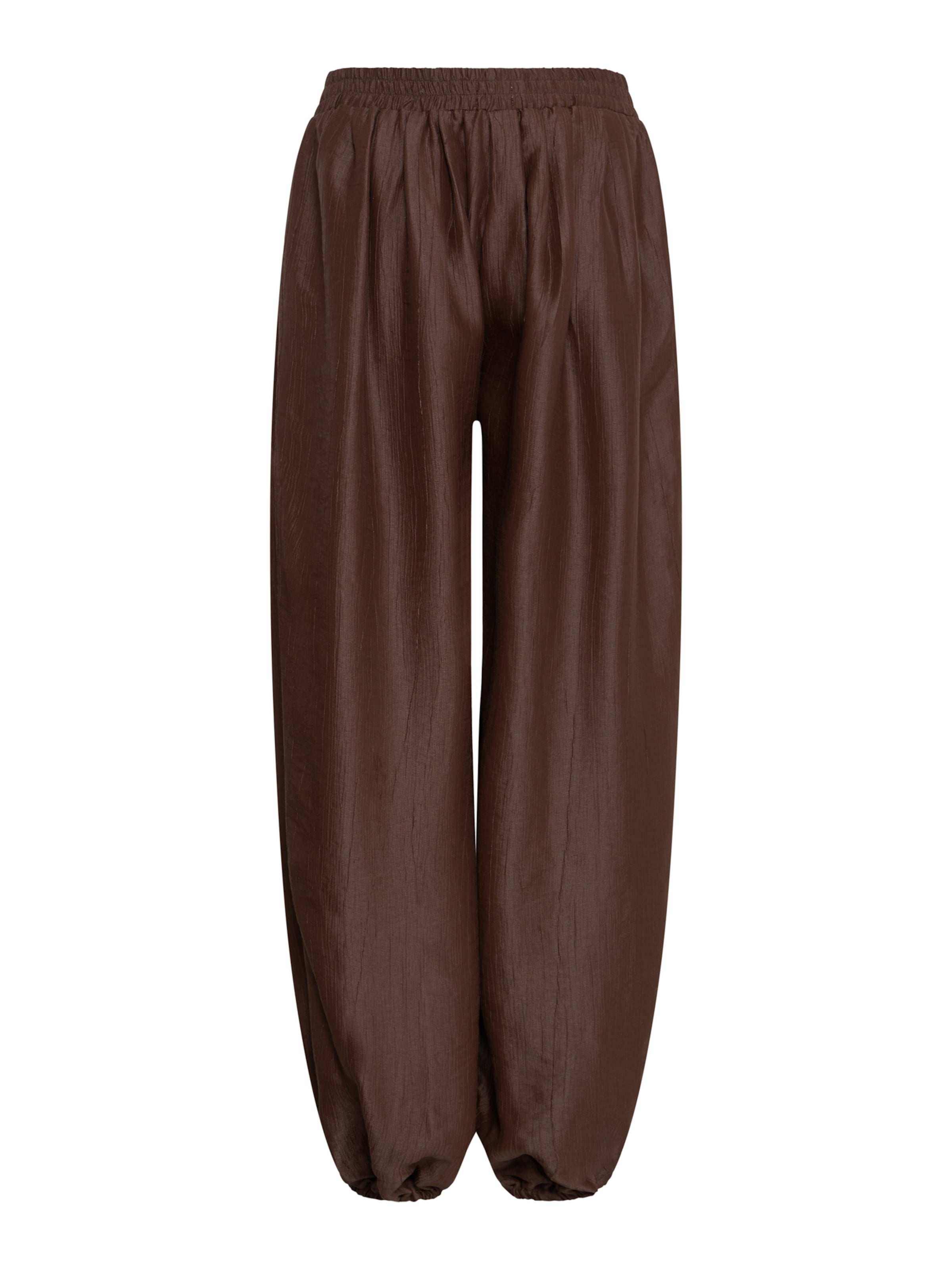 ICHI - Tapered Pantalón 'IHBALLOON' en marrón