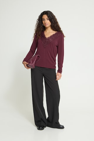 ICHI - Camisa 'IHLike' em vermelho