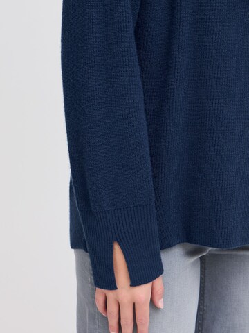 ICHI Trui 'Boston Ls7' in Blauw