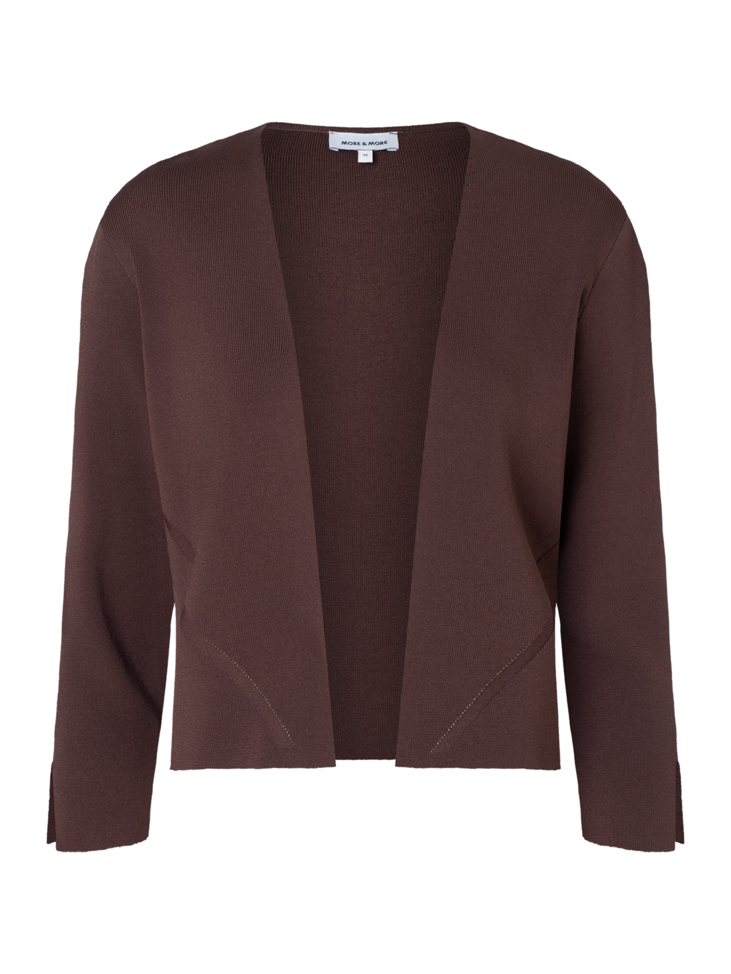 MORE & MORE Knit Cardigan in Brown: front