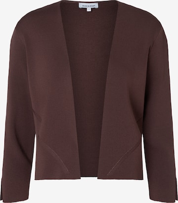 MORE & MORE Knit Cardigan in Brown: front