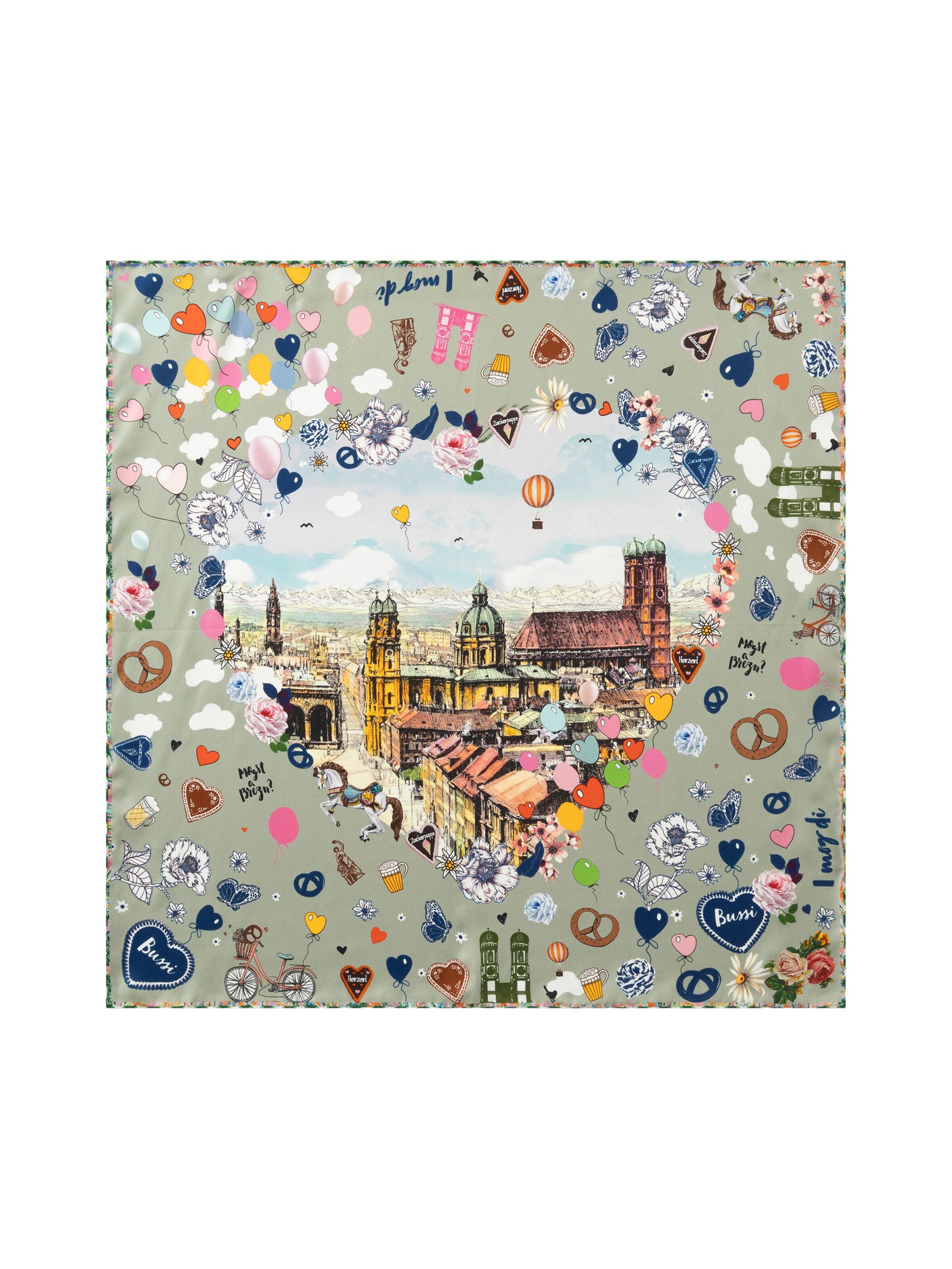 Foulard CODELLO en vert : devant