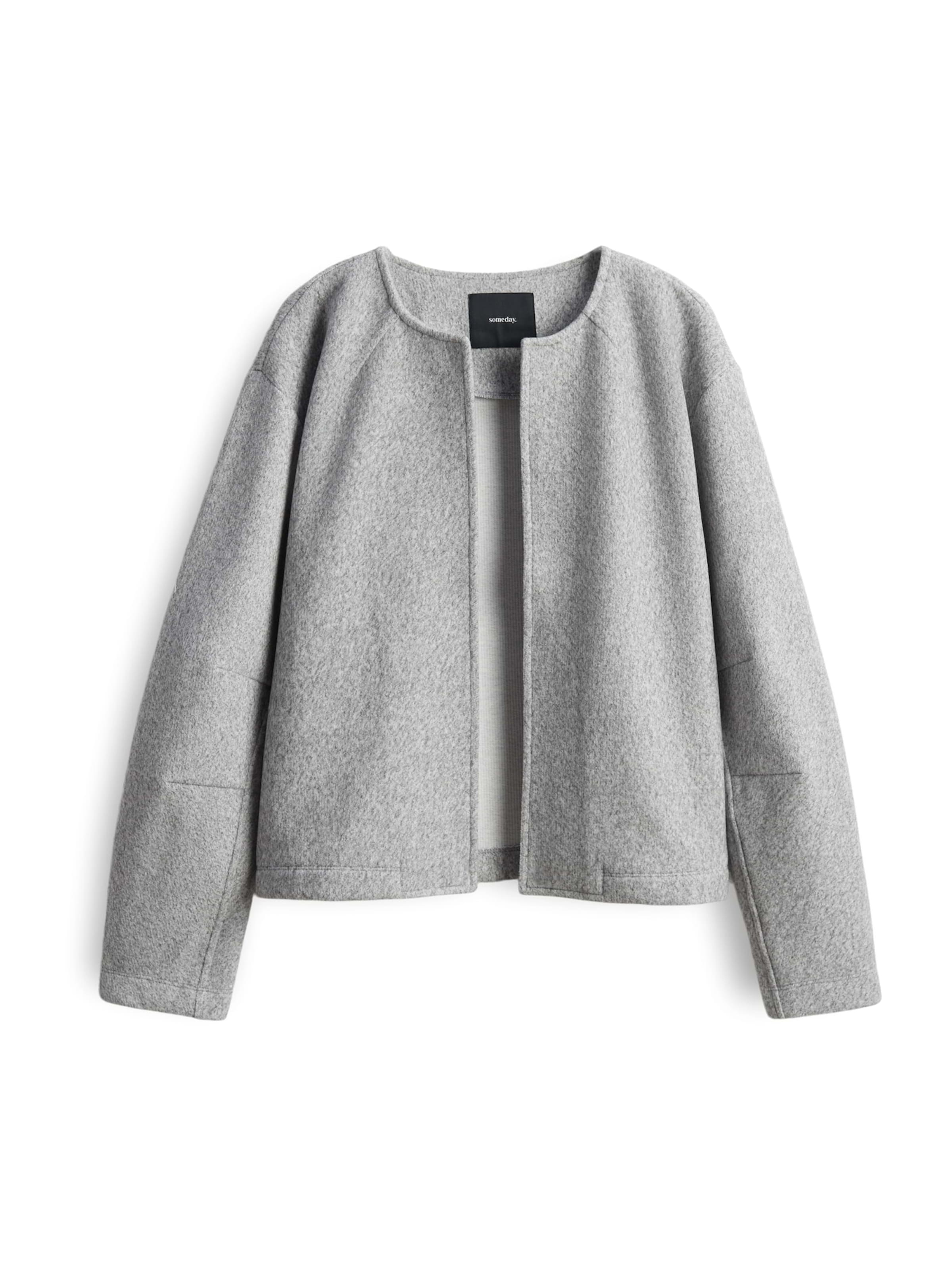 Someday Between-season jacket 'Ubea' in Grey: front