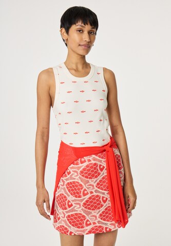 Fabienne Chapot Top in Beige: voorkant