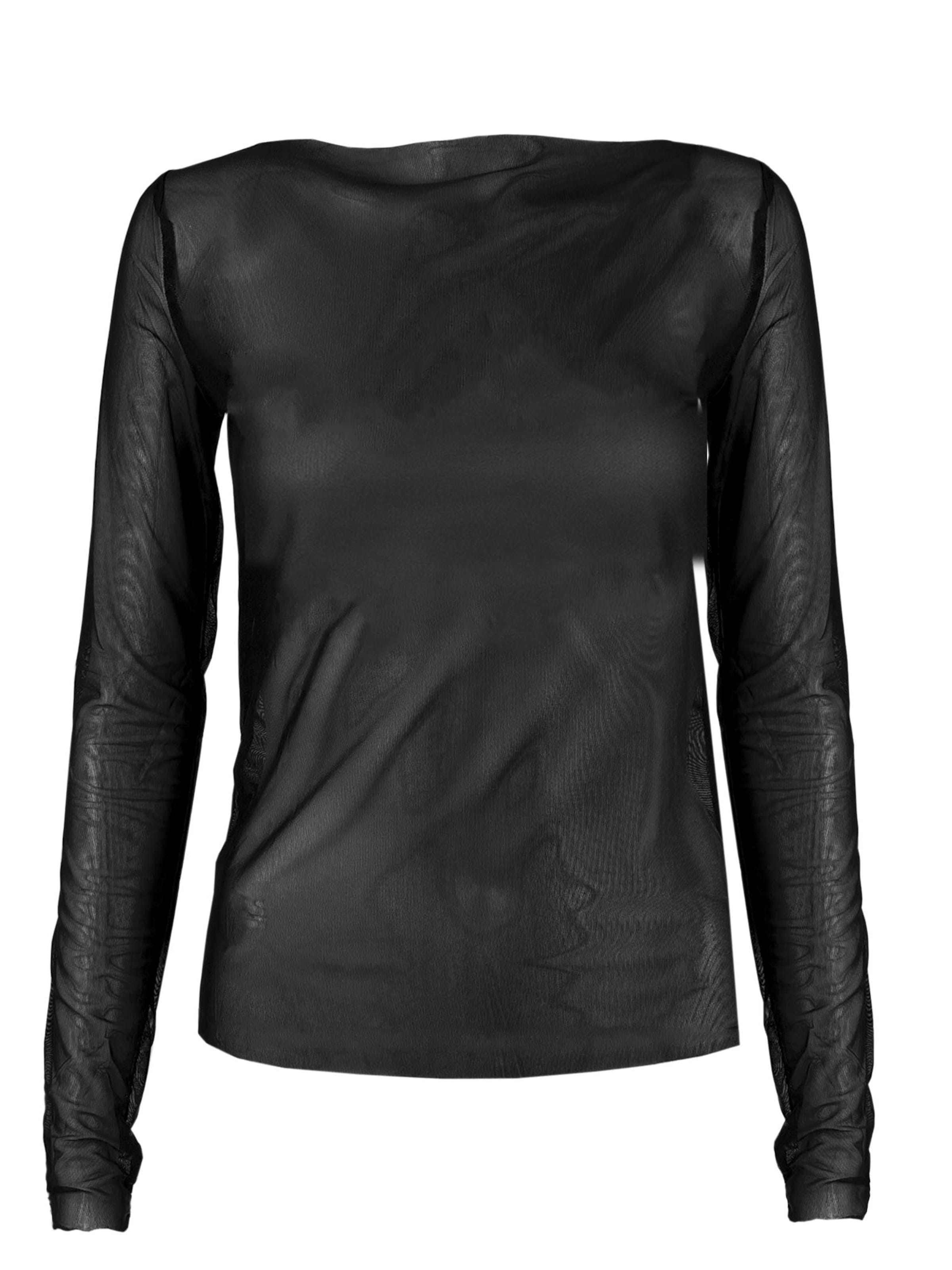 Nightini Top 'N-7 NETZ' in Black: front