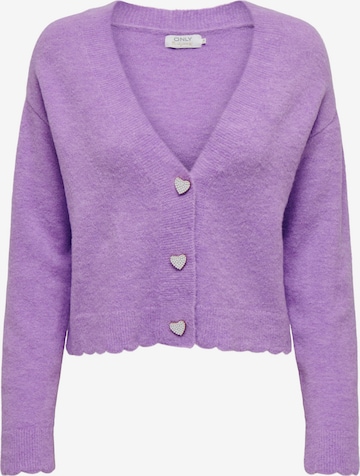 ONLY Cardigan 'ROSITTA' i lilla: forside