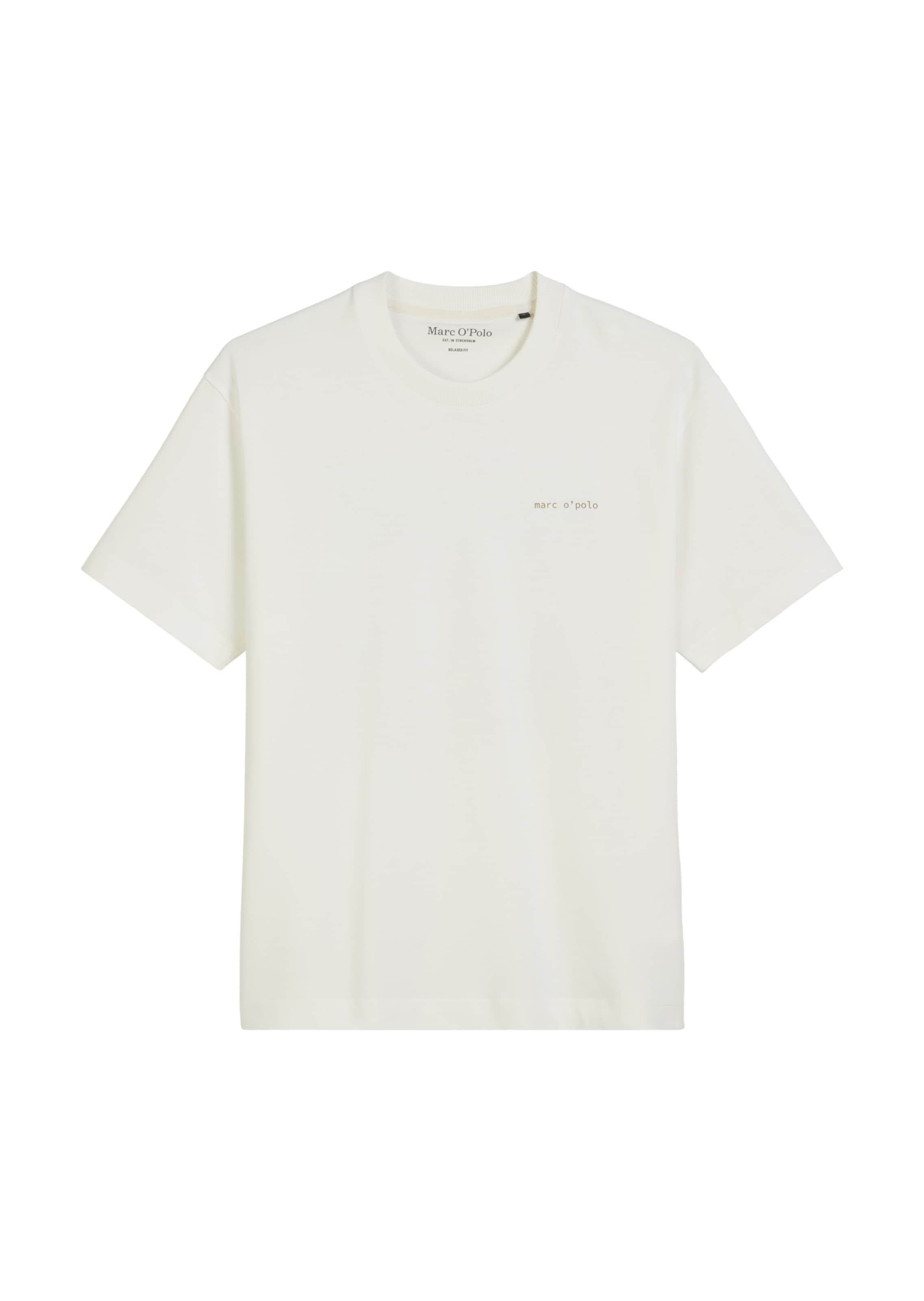 T-Shirt Marc O'Polo en blanc : devant