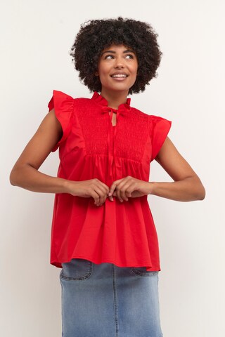 CULTURE Blouse in Red: front