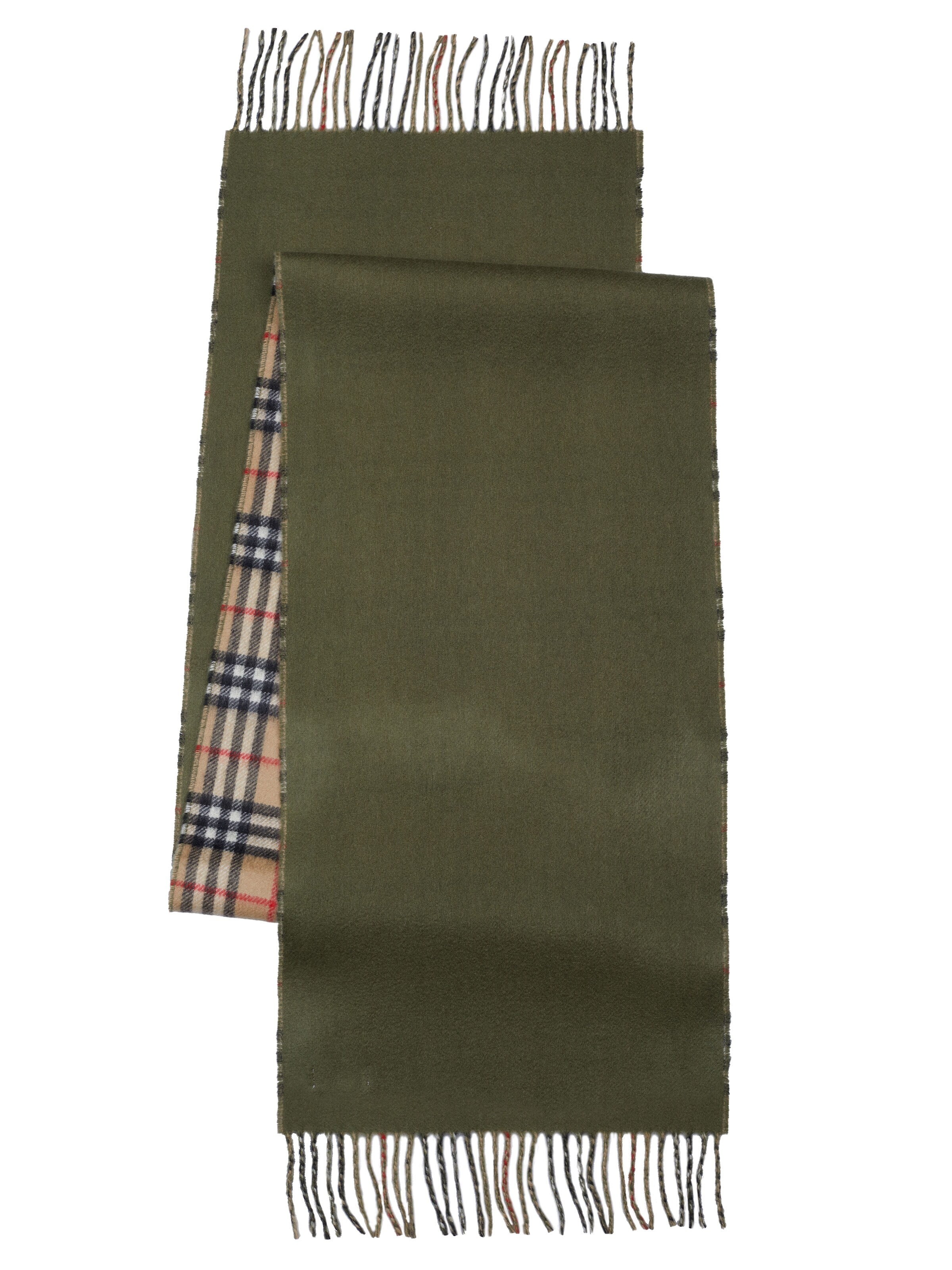 BURBERRY Sjaal in Groen: voorkant
