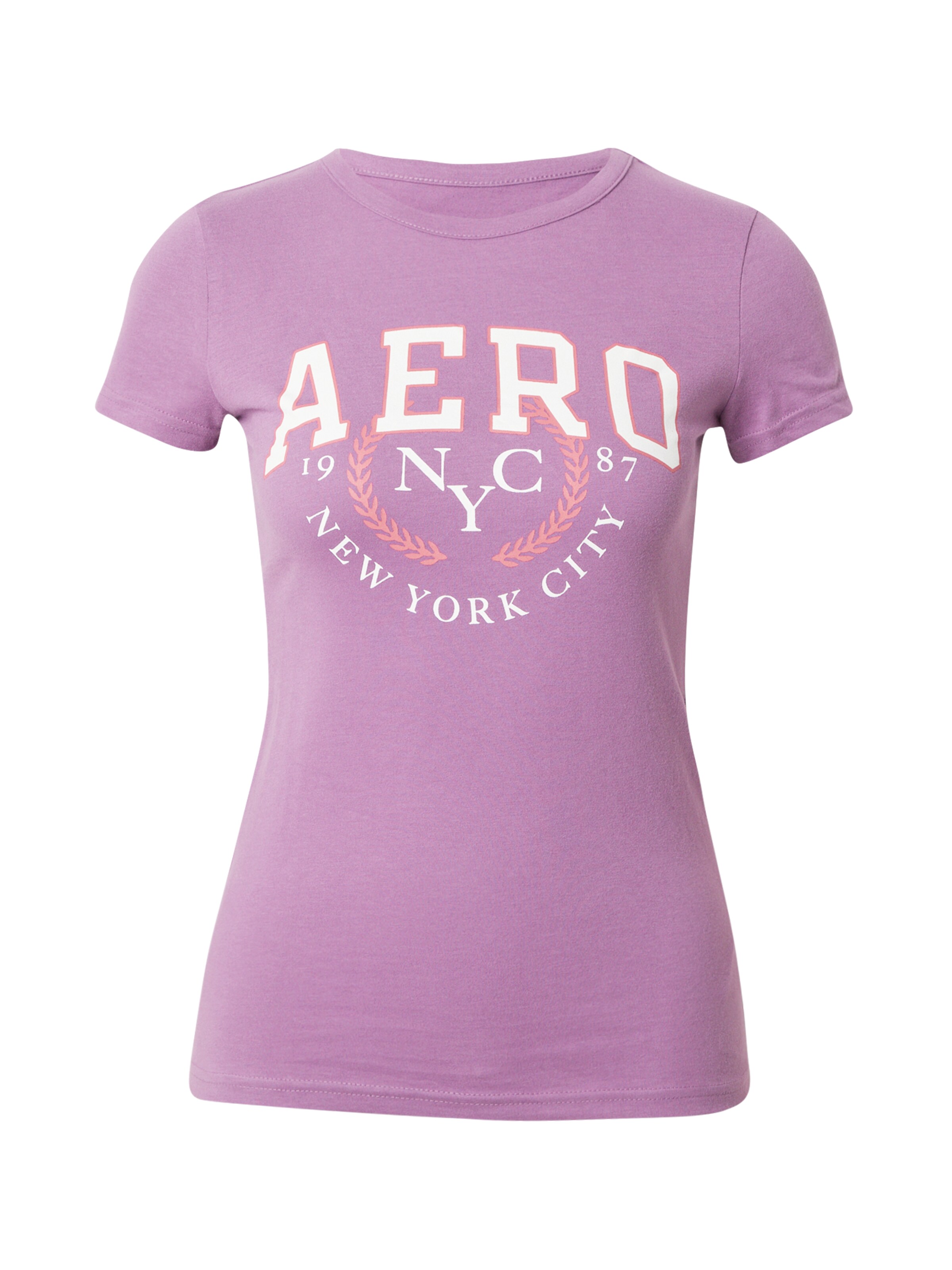 Maglietta di AÉROPOSTALE in lilla: frontale