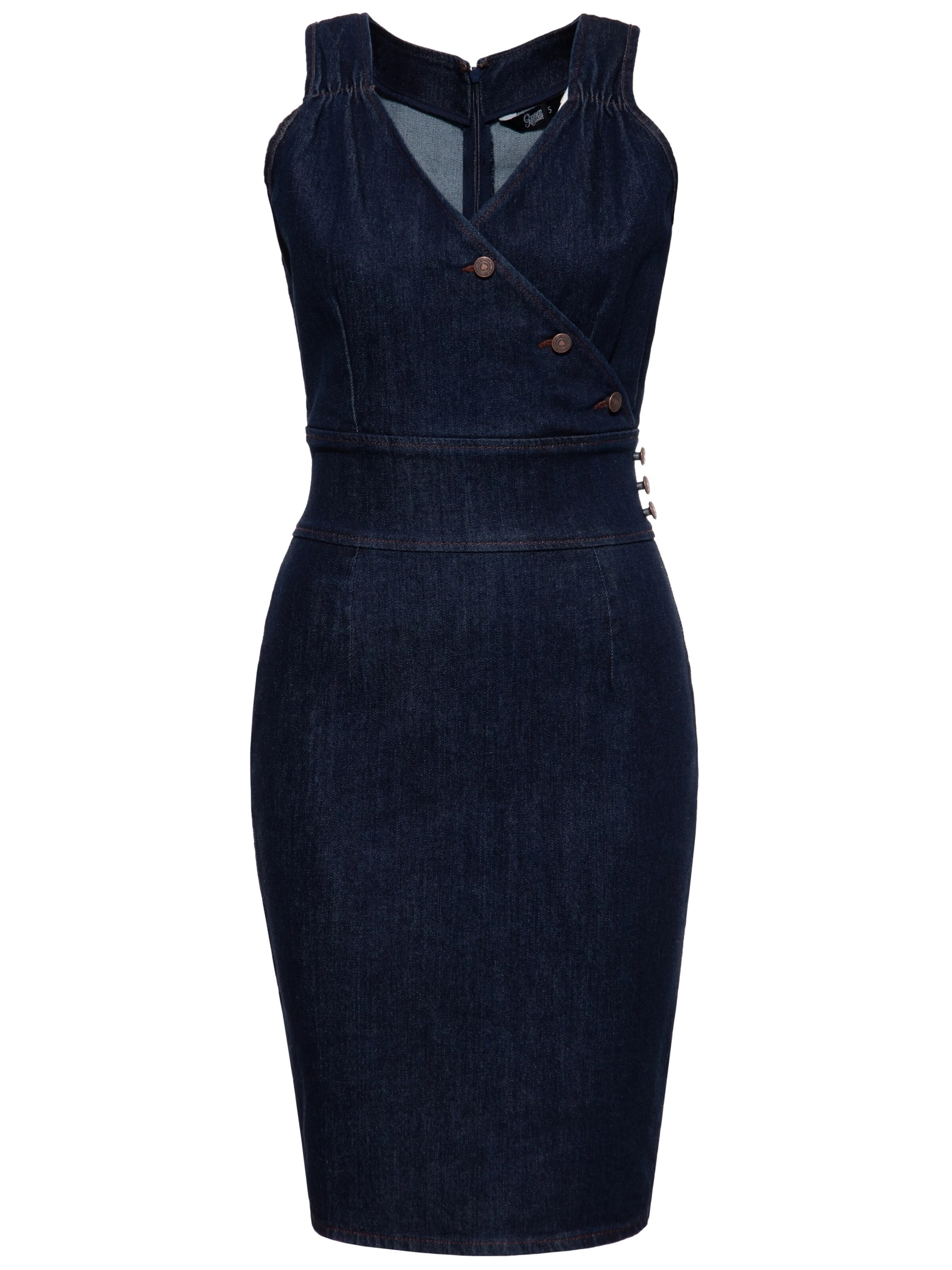 Queen Kerosin Kleid 'Peggy'‌‌ in Blau: Vorderseite