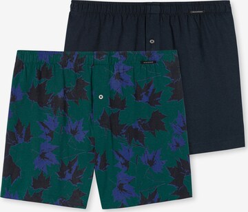 SCHIESSER Boxershorts in Groen: voorkant