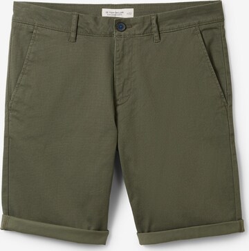 Pantalon chino TOM TAILOR en vert : devant