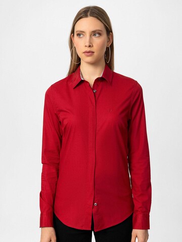 By Diess Collection Blouse in Red: front