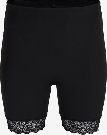 Devoted by Zizzi Shaping Pants in Black: front