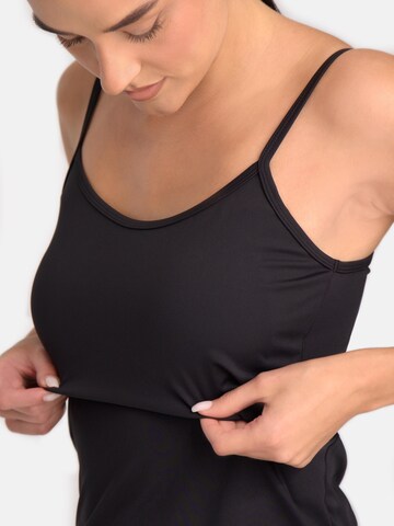 Cardio Bunny Top sportowy 'PILATES BUILT-IN BRA TANK TOP' w kolorze czarny