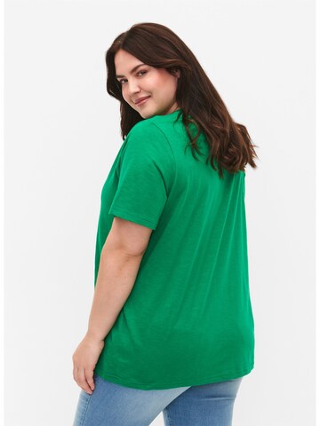 T-shirt 'Brea' Zizzi en vert