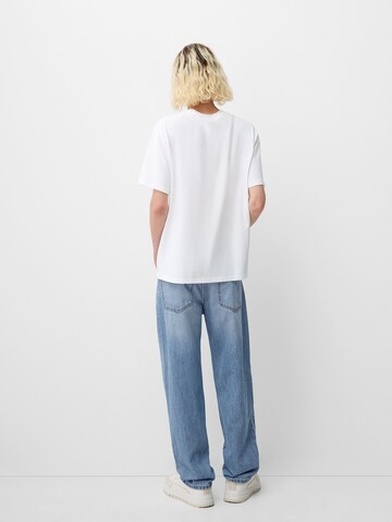 Regular Jeans de la Bershka pe albastru
