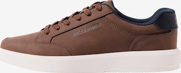 JACK & JONES - Sapatilhas baixas 'JFWHINTON' em castanho: frente