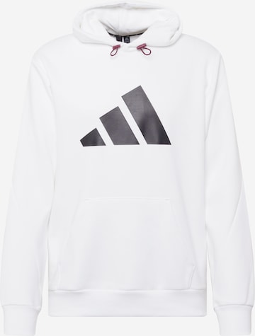 ADIDAS PERFORMANCE Sportsweatshirt in Weiß: front
