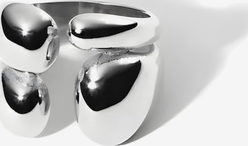 hiBALI Ring 'Chunky' in Silber: Vorderseite