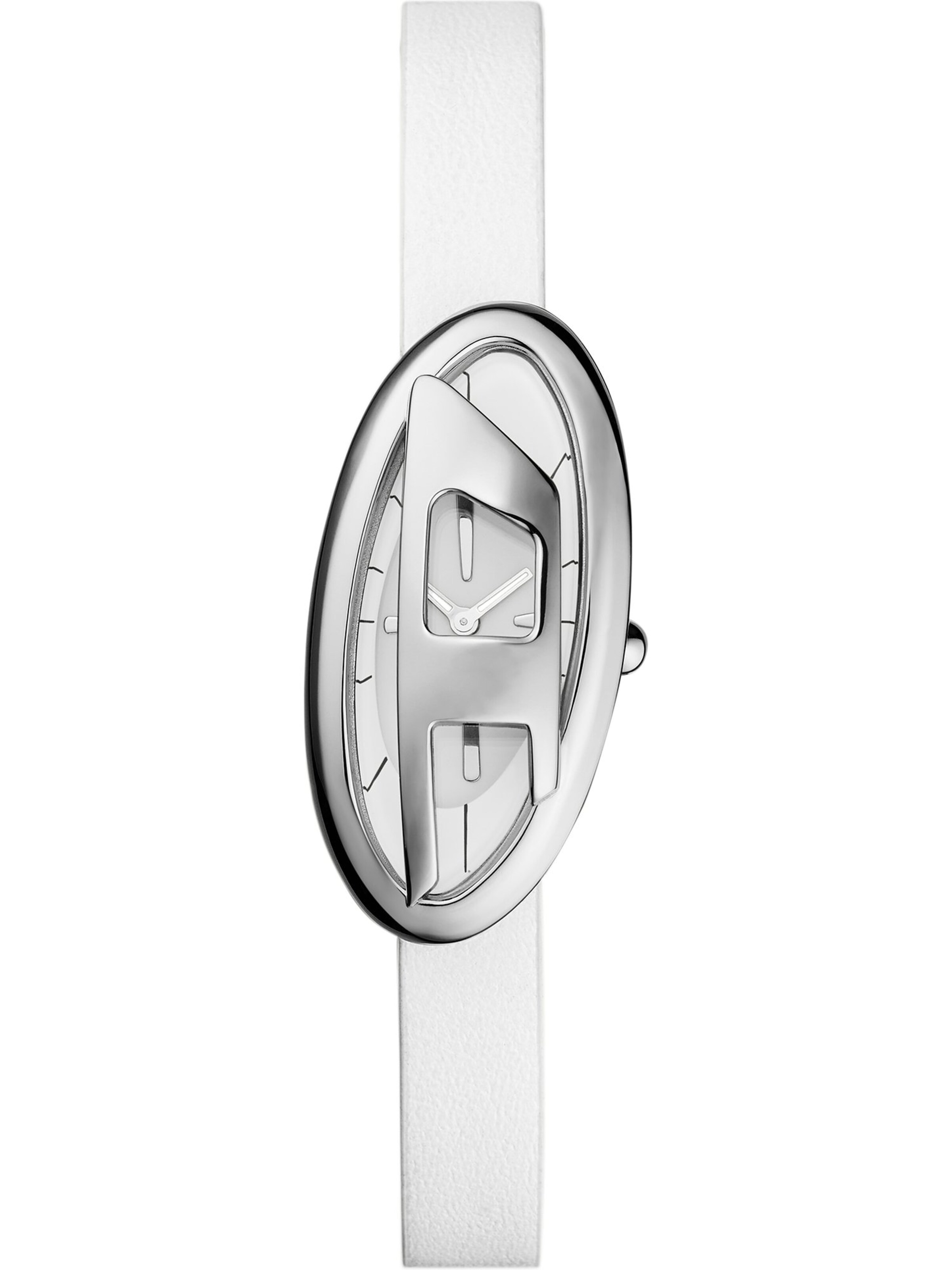 DIESEL Analoguhr in Weiß: Vorderseite