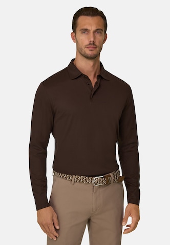 Boggi Milano Shirt in Bruin: voorkant
