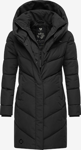 Ragwear Winter Coat 'Natalka' in Black: front