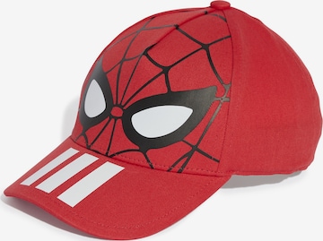 raudona ADIDAS SPORTSWEAR Skrybėlaitė 'Marvel Spider Man': priekis