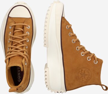 Sneaker alta 'Run Star Hike' di CONVERSE in beige