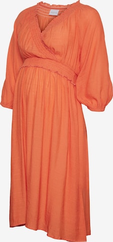 MAMALICIOUS Dress 'Peace' in Orange: front