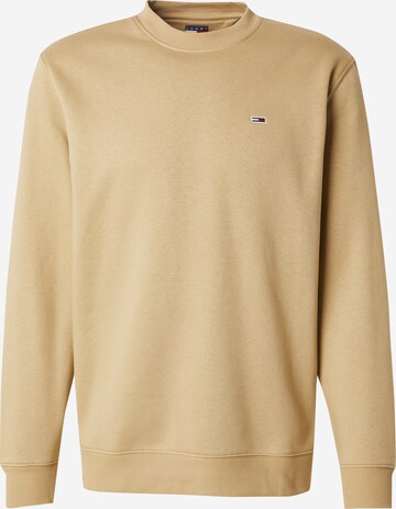 Sweat-shirt Tommy Jeans en beige : devant