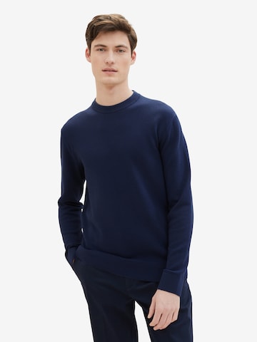 TOM TAILOR DENIM Pullover i blå