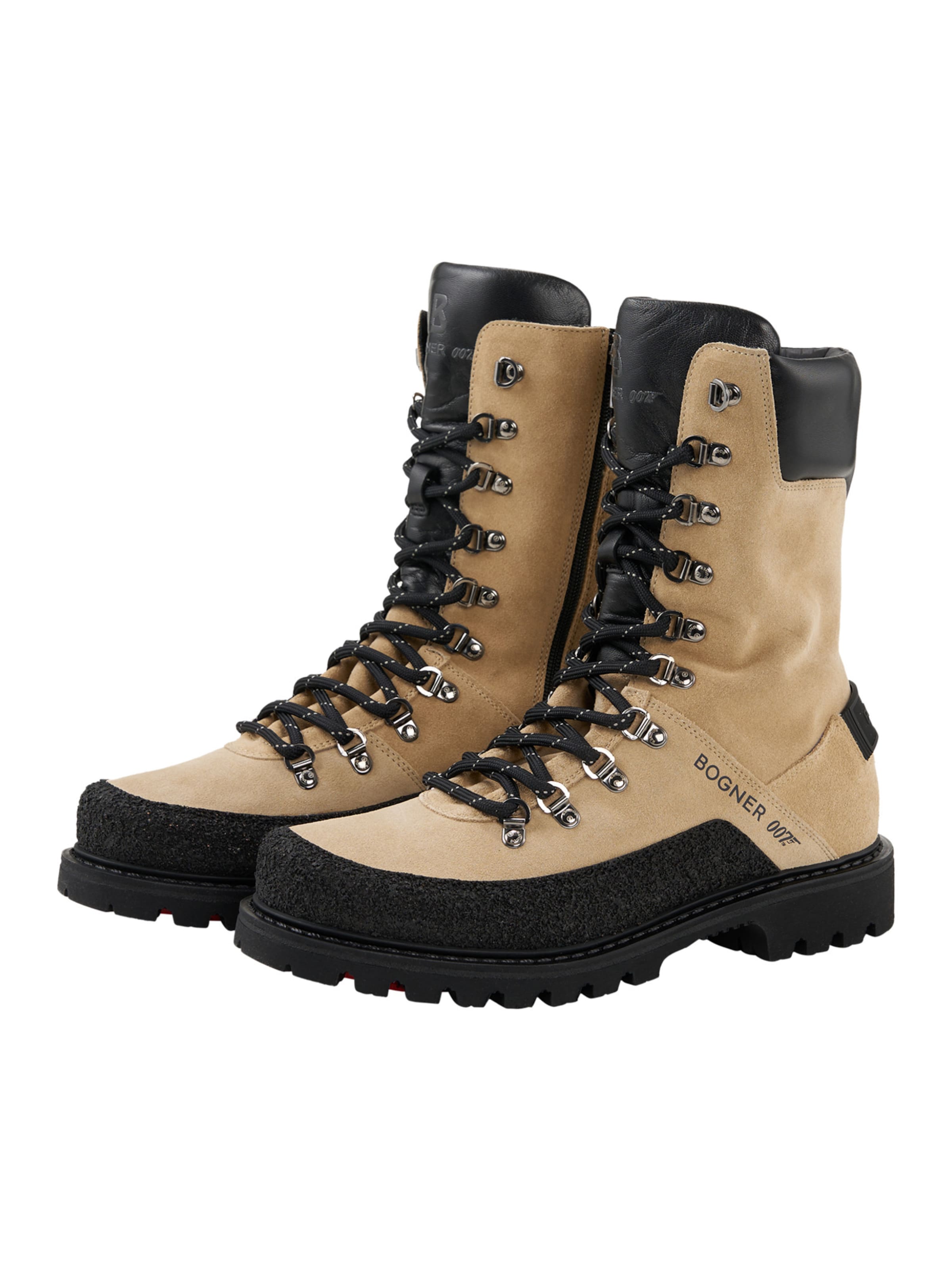 BOGNER Lace-up boot 'Helsinki 007' in Beige