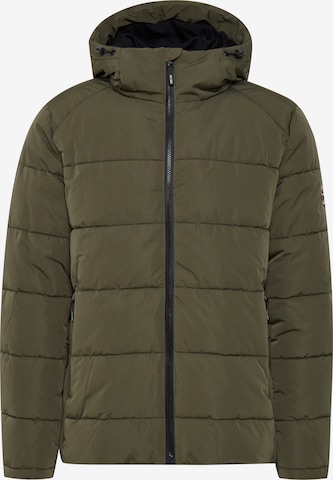 INDICODE JEANS Winter Jacket 'Herschel' in Green: front