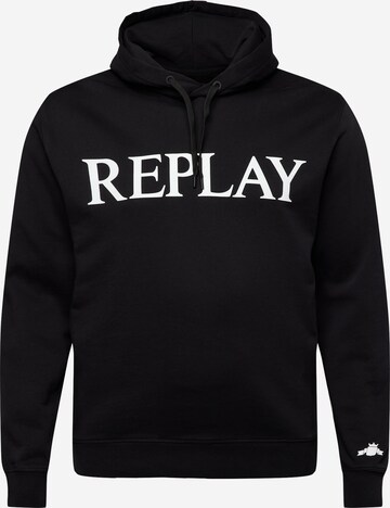 REPLAY - Sudadera en negro: frente