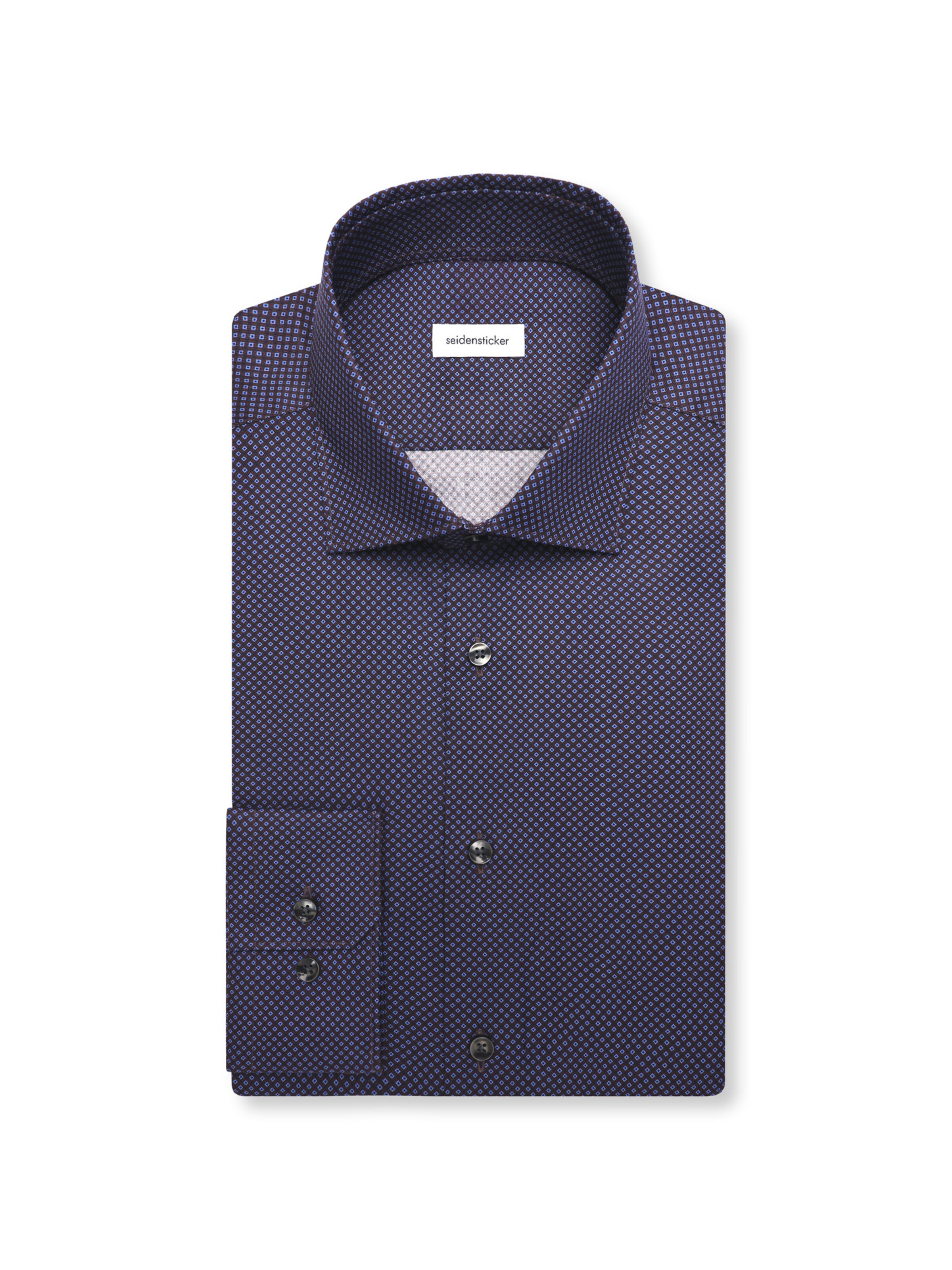 SEIDENSTICKER Slim fit Zakelijk overhemd 'Smart Essentials' in Blauw