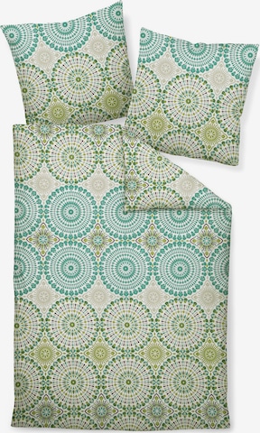 JANINE Duvet Cover in Green: front