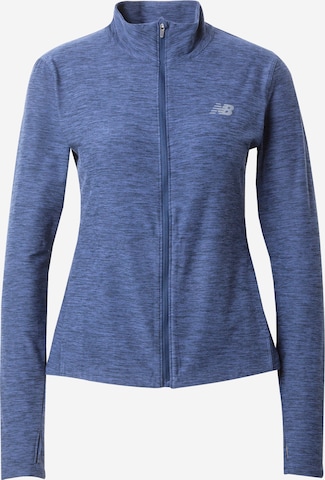 new balance Trainingsjacke 'Space Dye' in Blau: predná strana