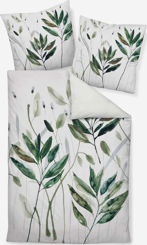 JANINE Duvet Cover in White: front